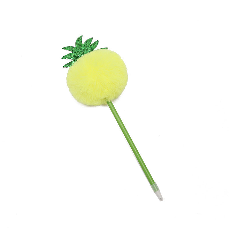 Wholesale Cute Plush Cartoon Pineapple Ballpoint Pen